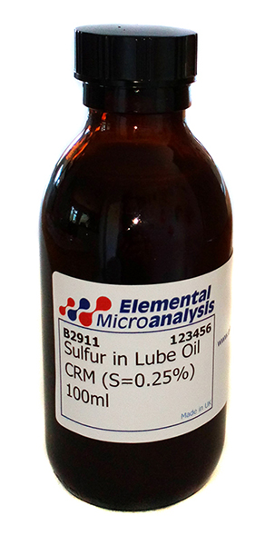 Sulfur in Lube Oil (S=0.27%) 100ml  See Cert 832121